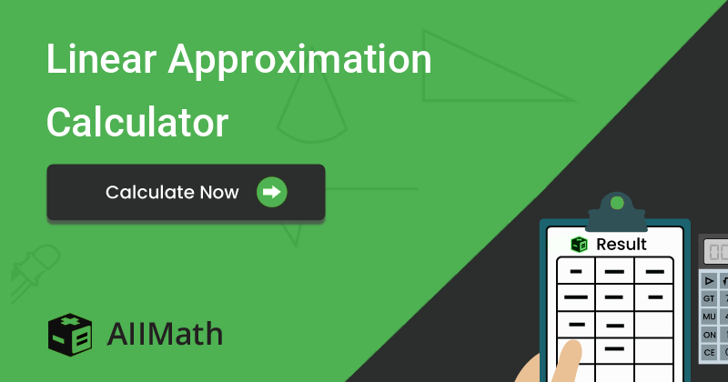 Linear on sale approximation calculator