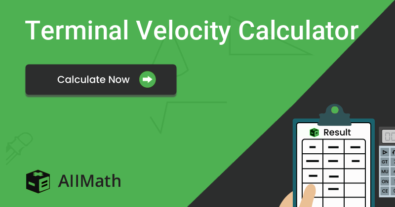 Terminal Velocity Calculator